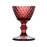 Taça Para água Vidro Bico De Abacaxi Lilás Lyor 325ml - 2