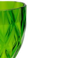 Taça De Acrílico Verde Diamond Diamante Festa Piscina Plástico 330ml Lyor - 2