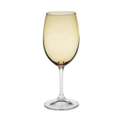 Taça De Cristal Ecológico Bohemia âmbar P- Vinho água Gastro 580ml