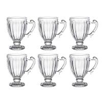 Jogo 6 Xícaras Para Café De Cristal Transparente Imperial 100ml Lyor - 6