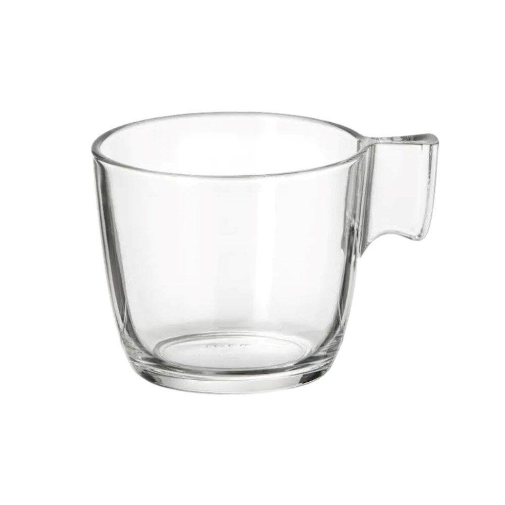 Caneca Xícara Cappuccino Chá Vidro Novo Cristar 268ml - 1