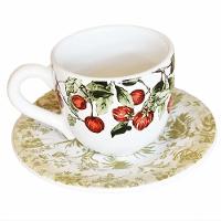 Xícara Café Com Pires Reto Jungle Cerâmica Scalla 100ml - 1