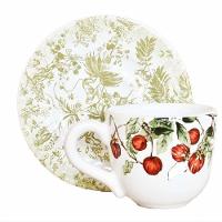 Xícara Café Com Pires Reto Jungle Cerâmica Scalla 100ml - 6