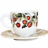 Xícara Café Com Pires Reto Jungle Cerâmica Scalla 100ml - 8