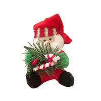 Pendente De Papai Noel Com Guirlanda E Bengala De Natal - 1