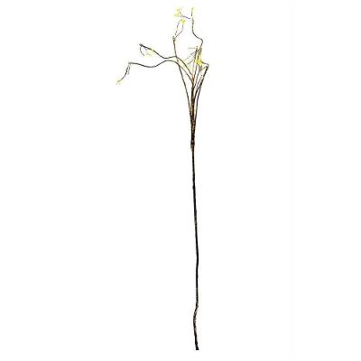 Galho Cipó Aramado Marrom Com Flores Amarelas Artificial Permanente 97cm Florarte