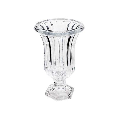 Vaso Decorativo Com Pé Vidro Renaissance Lyor