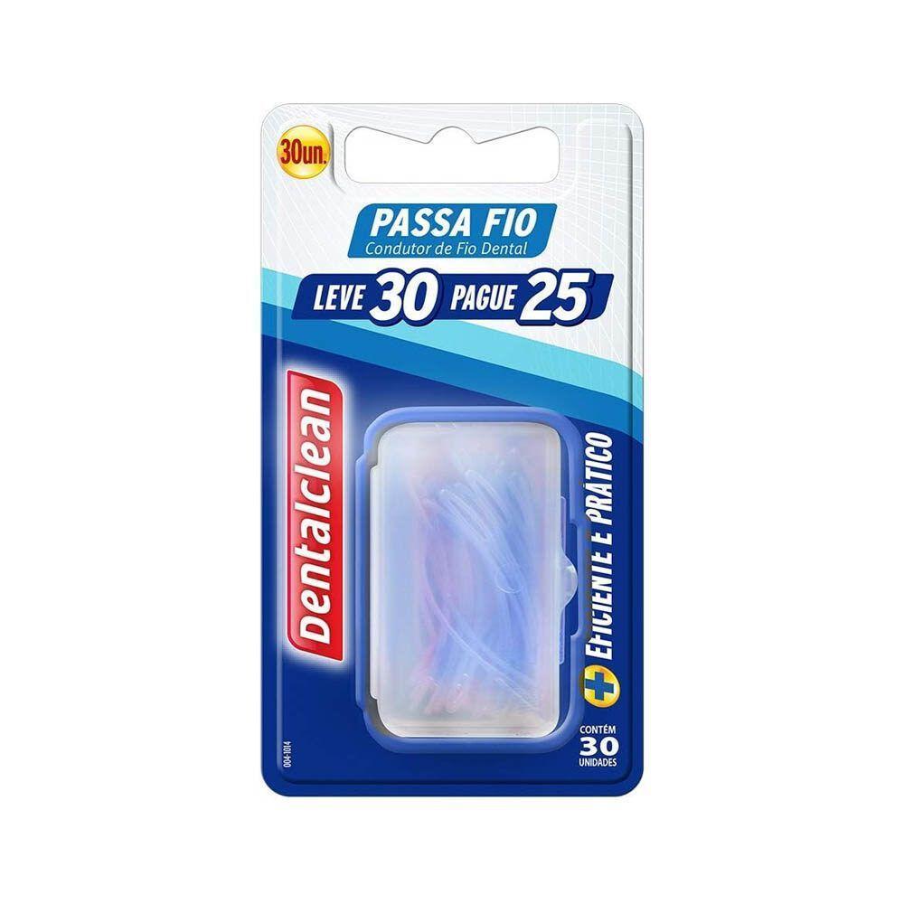 Kit Passa Fio Dental 120 Unidades Para Próteses E Aparelhos Dentalclean - 1