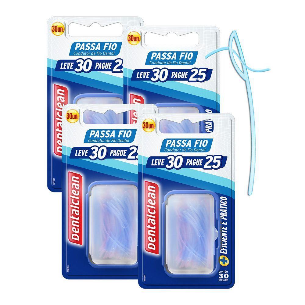 Kit Passa Fio Dental 120 Unidades Para Próteses E Aparelhos Dentalclean - 2