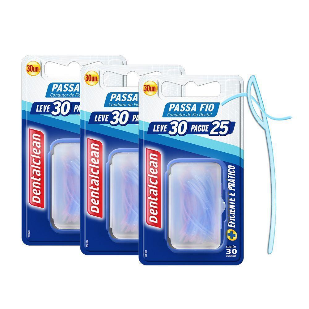 Kit Passa Fio Dental 90 Unidades Para Próteses E Aparelhos Dentalclean - 2