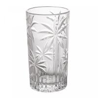 Copo Alto Transparente Cristal Palm Tree 360ml Wolff - 1