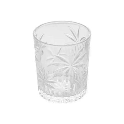 Copo De Cristal Baixo Palm Tree Coqueiro Transparente 340ml Wolff