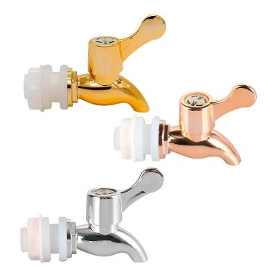 Kit 3 Torneiras Para Suqueira Dispenser Plástico Dourada Prata Rosé Luxo Filtro Vedação