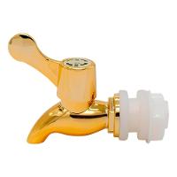 Kit 10 Torneiras Para Suqueira Dispenser Plástico Dourada Luxo Filtro Com Vedação - 2