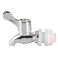 Kit 3 Torneiras Para Suqueira Dispenser Plástico Prata Luxo Filtro Com Vedação - 5