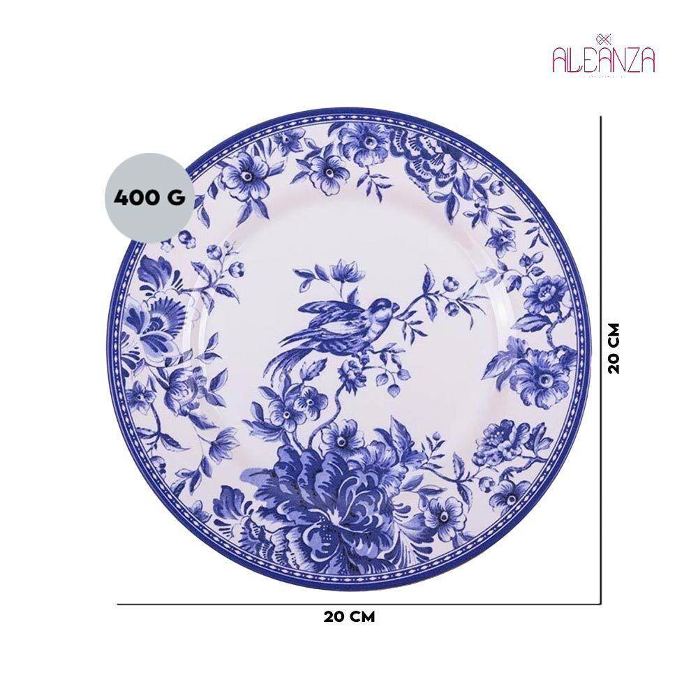 Prato Sobremesa Chinese Garden Cerâmica Alleanza 20cm - 4