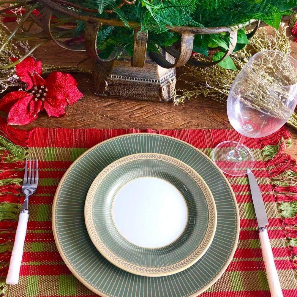 Prato Sobremesa Celebrate Verde Cerâmica Alleanza 20cm - 4