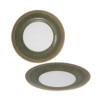 Prato Sobremesa Celebrate Verde Cerâmica Alleanza 20cm - 2