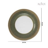 Prato Sobremesa Celebrate Verde Cerâmica Alleanza 20cm - 3