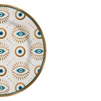 Prato Raso Olho Grego Plus Cerâmica Alleanza 30cm