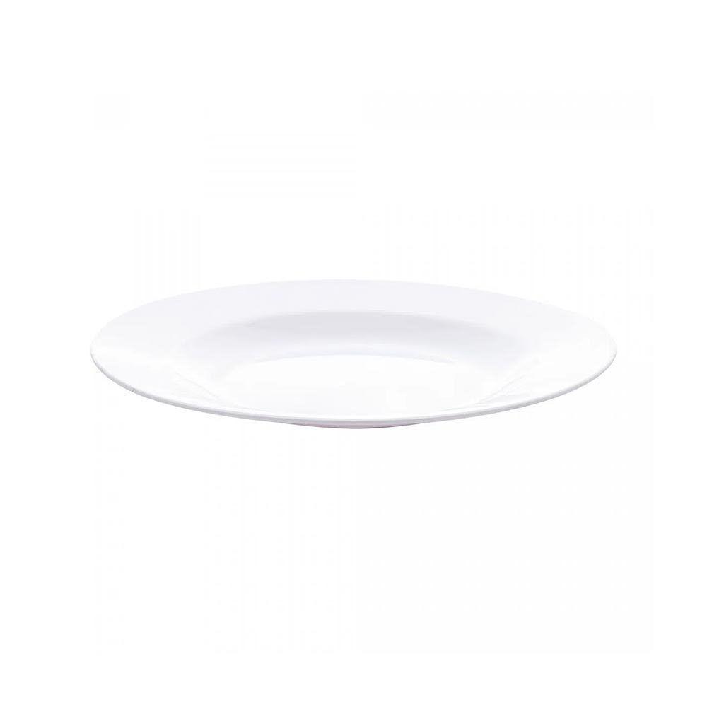 Prato Sobremesa Melamina Basic Branco Lyor 18cm - 2