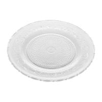 Jogo 4 Pratos Rasos De Jantar De Vidro Angel 25,5cm Lyor - 5