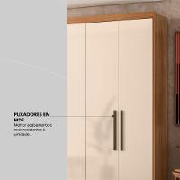 Guarda Roupa Casal 6 Portas Venice Com Pés Amendola Touch/off White - Demóbile - 2