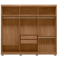 Guarda Roupa Casal 6 Portas Venice Com Pés Amendola Touch/off White - Demóbile - 7