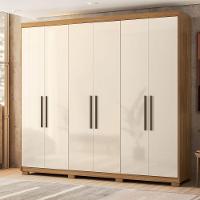 Guarda Roupa Casal 6 Portas Venice Com Pés Amendola Touch/off White - Demóbile - 9