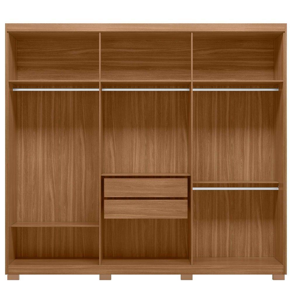 Guarda Roupa Casal 6 Portas 4 Gavetas Venice Com Pés Amendola Touch/off White - Demóbile - 7