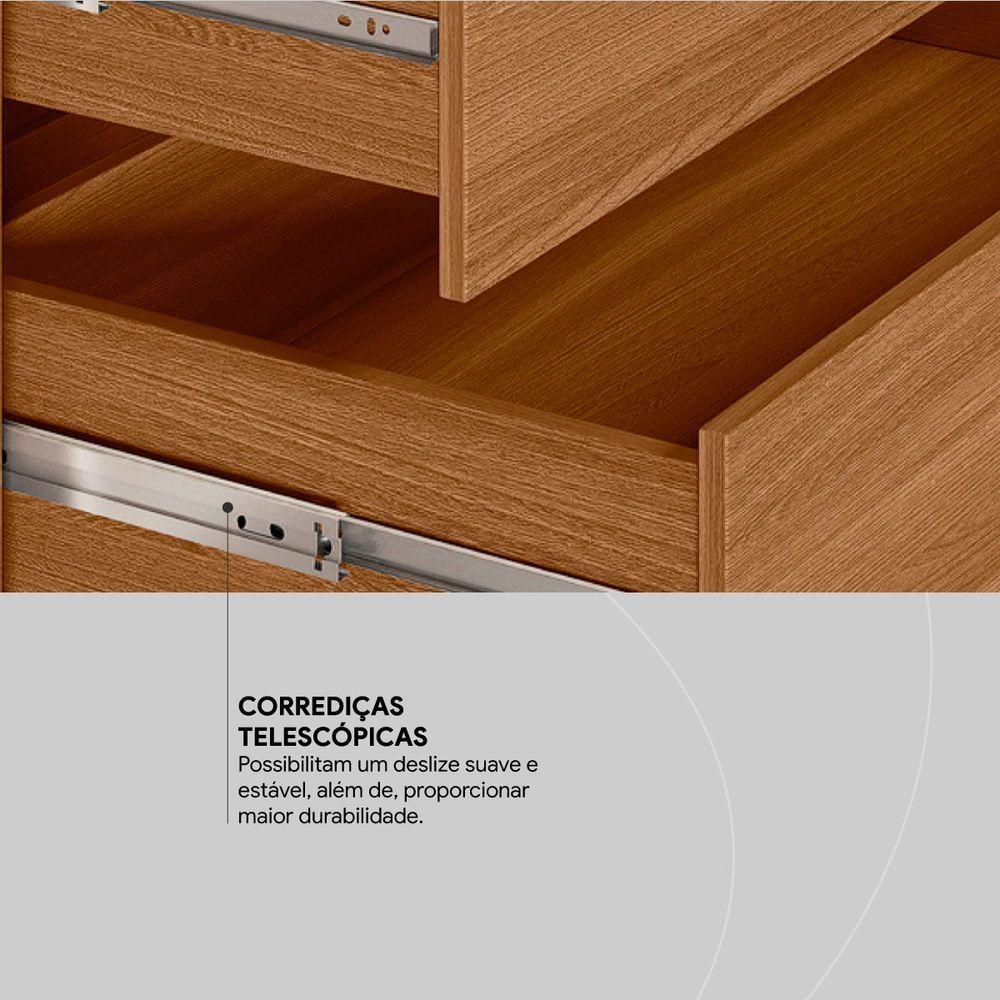 Guarda Roupa Casal 6 Portas 4 Gavetas Venice Com Pés Amendola Touch/off White - Demóbile - 9