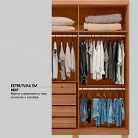 Guarda Roupa Casal 6 Portas 4 Gavetas Venice Com Pés Amendola Touch/off White - Demóbile - 3