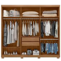 Guarda Roupa Casal 6 Portas 4 Gavetas Venice Com Pés Amendola Touch/off White - Demóbile - 6