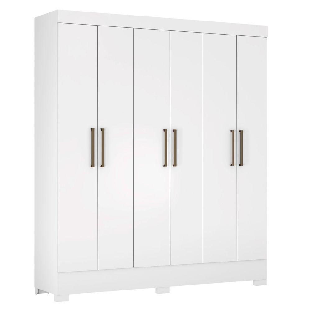 Guarda Roupa 6 Portas E 2 Gavetas Verso Branco - Demóbile - 1