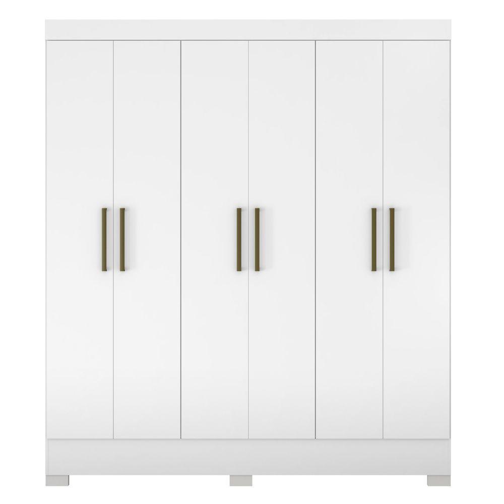 Guarda Roupa 6 Portas E 2 Gavetas Verso Branco - Demóbile - 8