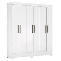 Guarda Roupa 6 Portas E 2 Gavetas Verso Branco - Demóbile - 1