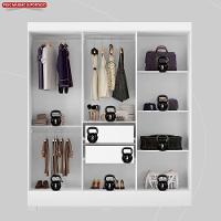 Guarda Roupa 6 Portas E 2 Gavetas Verso Branco - Demóbile - 2