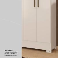 Guarda Roupa 6 Portas E 2 Gavetas Verso Branco - Demóbile - 3