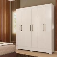 Guarda Roupa 6 Portas E 2 Gavetas Verso Branco - Demóbile - 9