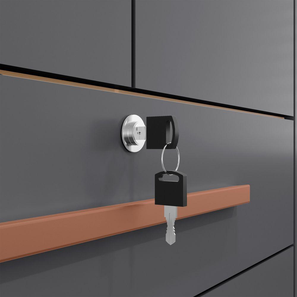 Guarda Roupa Casal 6 Portas E 6 Gavetas Londres Carvalho Americano/grafite - Incorplac - 6