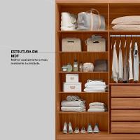 Guarda Roupa Casal 6 Portas 4 Gavetas 4 Prateleiras Venice Amendola Touch/off White - Demóbile - 2