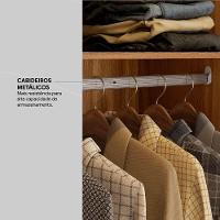 Guarda Roupa Casal 6 Portas 4 Gavetas 4 Prateleiras Venice Amendola Touch/off White - Demóbile