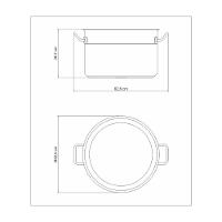 Caldeirão Tramontina Professional Em Aço Inox Com Fundo Triplo Sem Tampa 50 Cm 58 L - 9