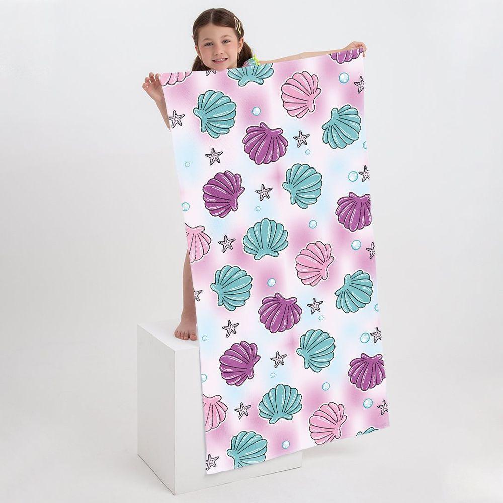 Toalha De Praia Estrela Do Mar Conchas Com Pérolas - 2