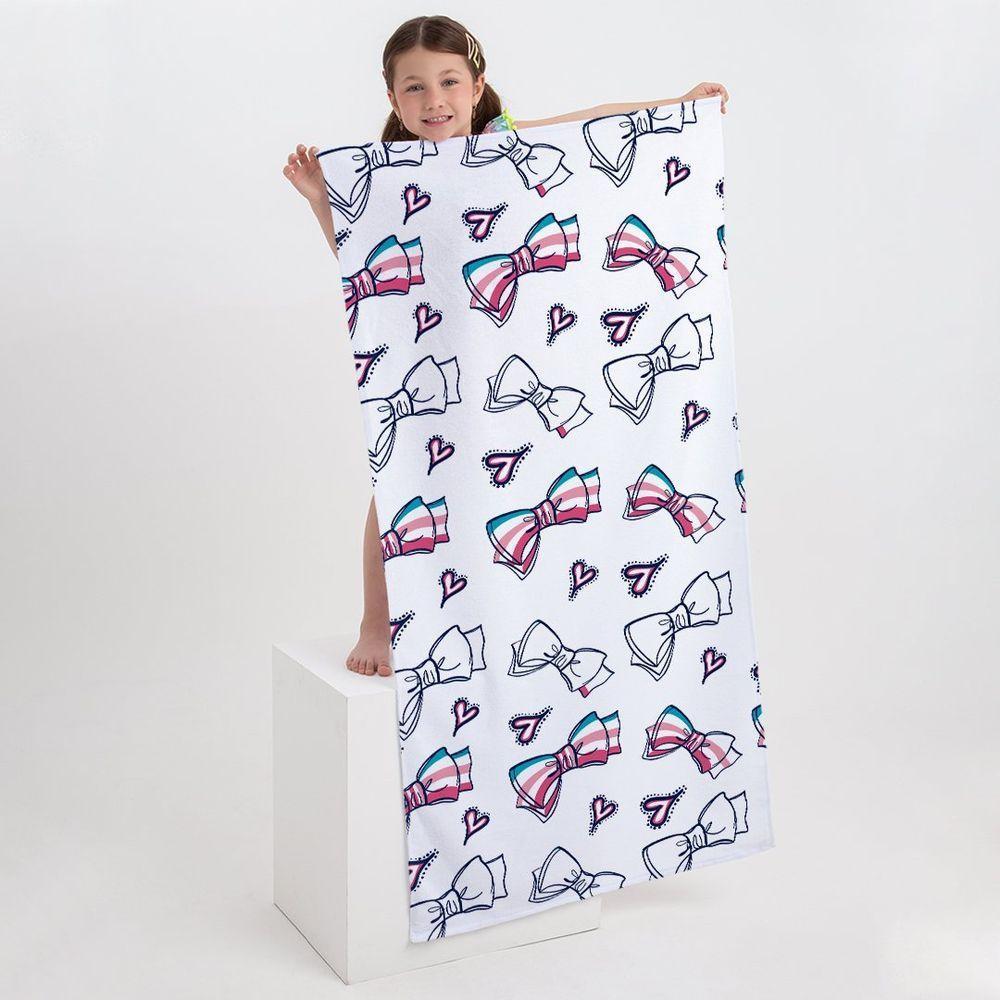 Toalha De Praia Laços Corações - 2