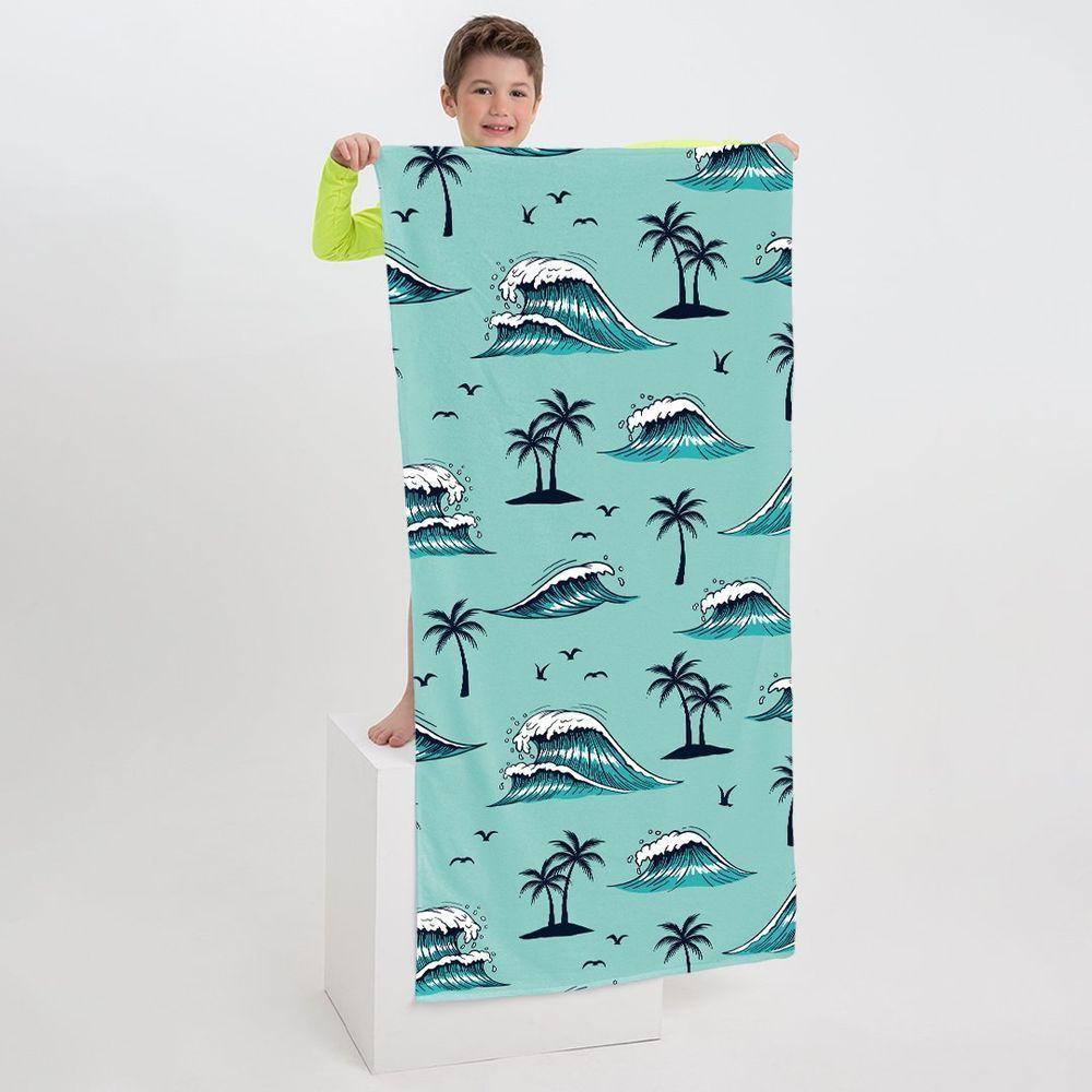 Toalha De Praia Ondas Tropicais - 3