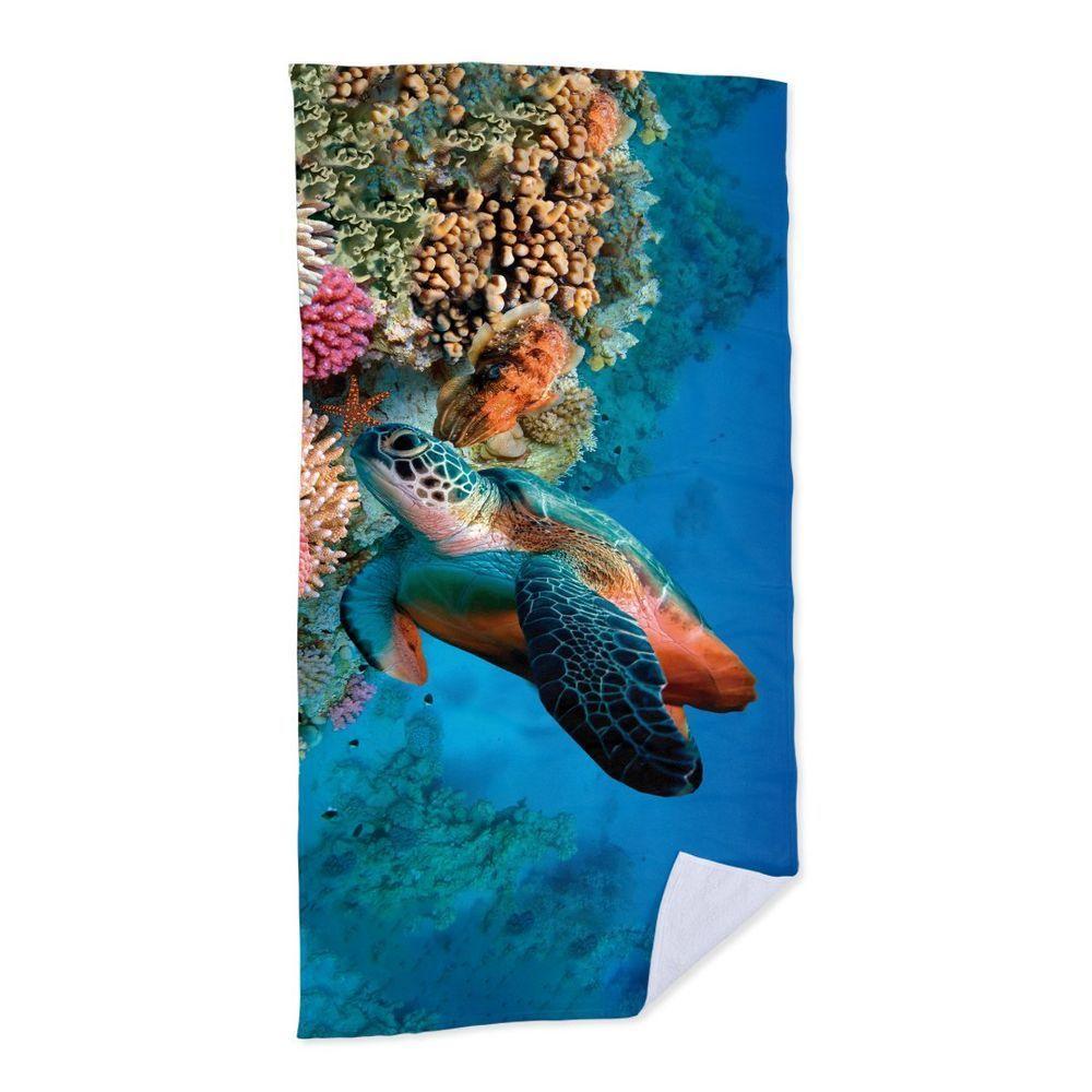Toalha De Praia Tartaruga Corais - 1