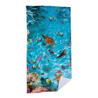 Toalha De Praia Fundo Do Mar Com Tartaruga Arraia - 1