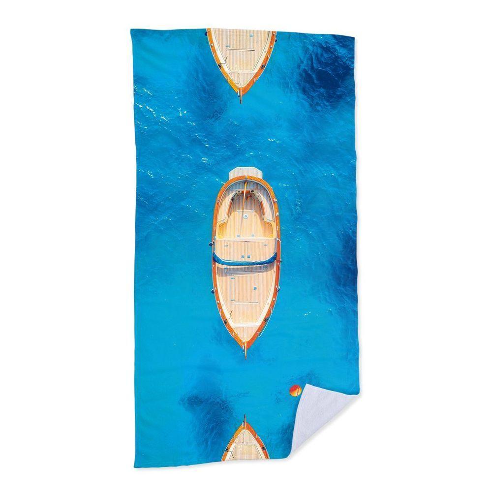 Toalha De Praia Closeup Barcos Em Alto Mar - 1