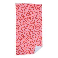 Toalha De Praia Abstract Pink - 1